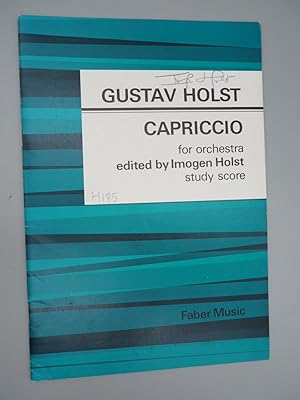 Bild des Verkufers fr Capriccio, for orchestra. Study Score. H. 185. zum Verkauf von ROBIN SUMMERS BOOKS LTD