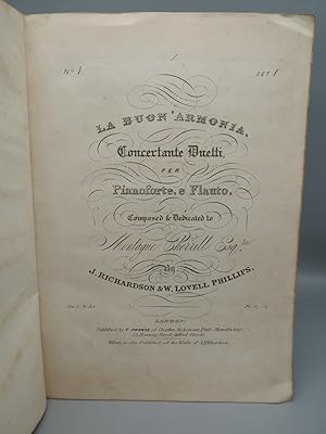 Immagine del venditore per La Buon Armonia, Concertante Duetti, per Pianoforte, e Flauto. Composed and Dedicated to Montague Cherrill Esq. FLUTE & PIANOFORTE. venduto da ROBIN SUMMERS BOOKS LTD