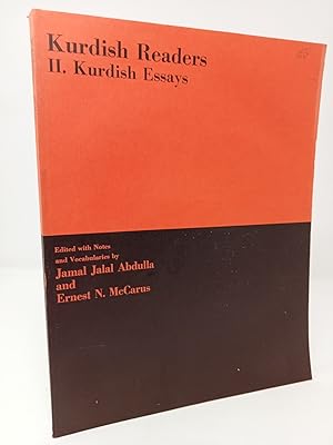 Image du vendeur pour Kurdish Readers: II. Kurdish Essays. mis en vente par ROBIN SUMMERS BOOKS LTD