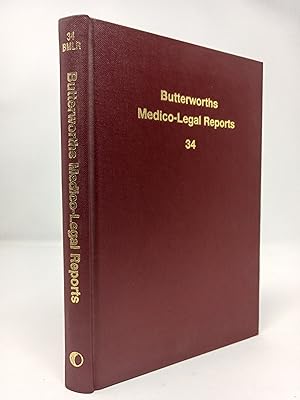 Imagen del vendedor de Butterworths Medico Legal Reports. Volume 34. a la venta por ROBIN SUMMERS BOOKS LTD