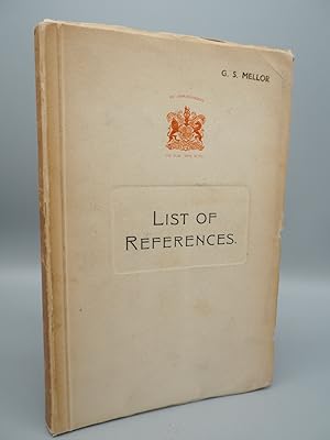 Immagine del venditore per Gieves Ltd. List of References. Outfitters for the Royal Naval Colleges venduto da ROBIN SUMMERS BOOKS LTD