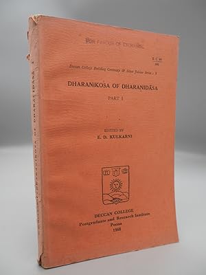 Bild des Verkufers fr Dharanikosa of Dharanidasa: Part 1 zum Verkauf von ROBIN SUMMERS BOOKS LTD