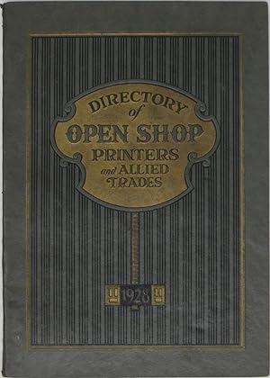 Seller image for Directory of Open Shop Printers and Allied Trades, 1928 for sale by Powell's Bookstores Chicago, ABAA