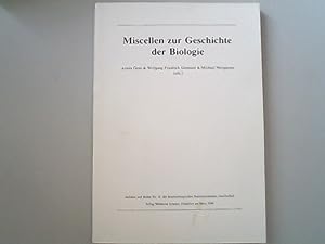 Seller image for Miscellen zur Geschichte der Biologie. for sale by Antiquariat Bookfarm