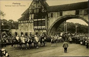 Bild des Verkufers fr Ansichtskarte / Postkarte Hamburg Mitte Altstadt, 16. Deutsches Bundesschieen 1909, Hamburger Sport u. Poloclub zum Verkauf von akpool GmbH