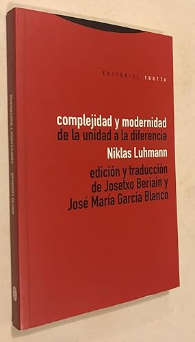 Seller image for Complejidad y Modenidad (Spanish Edition) for sale by Once Upon A Time