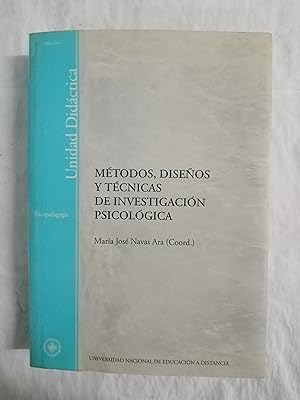Bild des Verkufers fr METODOS, DISEOS Y TECNICAS DE INVESTIGACION PSICOLOGICA zum Verkauf von Gibbon Libreria