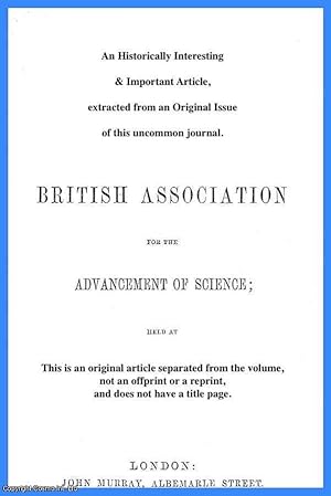 Seller image for The Stationary Motion of a System of Equal Elastic Spheres in a Field of no Forces when their Aggregate Volume is NOT Infinitel Small compared with The Space in which They Move. An uncommon original article from The British Association for The Advancement of Science report, 1896. for sale by Cosmo Books
