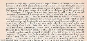 Seller image for The Law of capital. An uncommon original article from The British Association for The Advancement of Science report, 1871. for sale by Cosmo Books