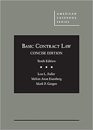 Image du vendeur pour Basic Contract Law, Concise Edition (American Casebook Series) mis en vente par BarristerBooks