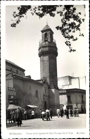Ansichtskarte / Postkarte Cordoba Andalusien Spanien, Torre de la Iglesia de San Nicolas de la Villa