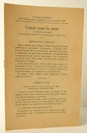 Seller image for STATUTS. for sale by LIBRAIRIE LE GALET