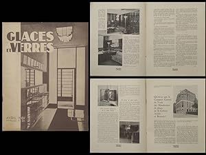 Seller image for GLACES ET VERRES n21 1931 - BUREAU MICHEL ROUX SPITZ, PARIS, VITRAIL for sale by Librairie Histoires d'arts