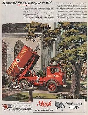 Seller image for ORIG VINTAGE 1945 MACK TRUCK MAGAZINE AD for sale by Monroe Street Books