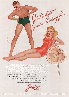 Immagine del venditore per ORIG VINTAGE MAGAZINE AD/ 1941 JANTZEN SWIMWEAR AD venduto da Monroe Street Books