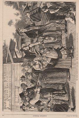 ORIG VINTAGE MAGAZINE ILLUSTRATION /HARPER'S WEEKLY - OCTOBER 12 1878