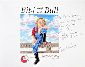 Bibi and the Bull. Inscribed and Signed