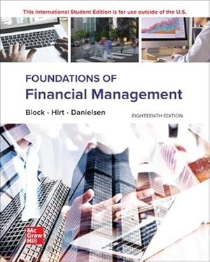 Foundations of Financial Management ( 18th International Edition ) ISBN:9781265074654