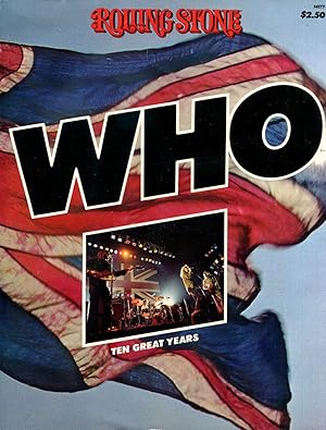 Bild des Verkufers fr The Who: Ten Great Years, by Rolling Stone Magazine (1975) zum Verkauf von Gadzooks! Books!