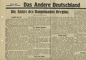 Das Andere Deutschland Nr. 49. Sonnabend 6.Dezember 1930