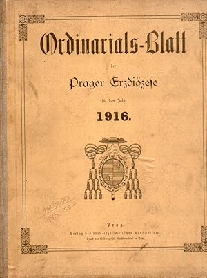 Ordinariats-Blatt der Prager Erzdiözese für das Jahr 1916