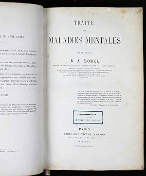 Traité des maladies mentales