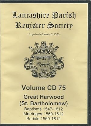 Parish Register Great Harwood (St Bartholomew) CD-Rom