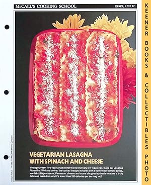 McCall's Cooking School Recipe Card: Pasta, Rice 17 - Lasagna Florentine : Replacement McCall's R...