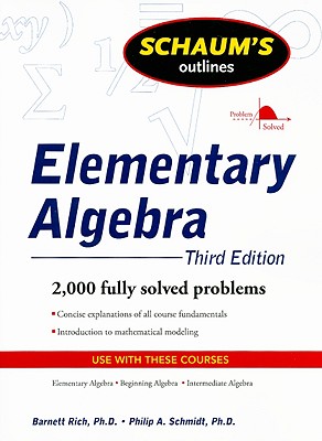 Seller image for Schaum's Outlines Elementary Algebra (Paperback or Softback) for sale by BargainBookStores