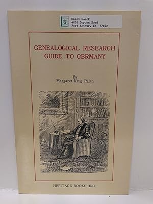Immagine del venditore per Genealogical Research Guide to Germany venduto da Fleur Fine Books