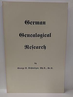 Seller image for German Genealogical Research for sale by Fleur Fine Books