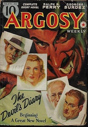 Image du vendeur pour ARGOSY Weekly: September, Sept. 30, 1939 ("Lords of Creation"; "Remember Tomorrow") mis en vente par Books from the Crypt