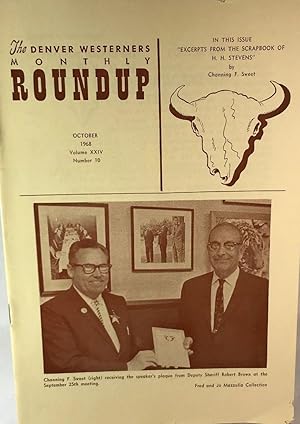 Seller image for The Denver Westerners' Roundup: October 1968, Vol 24, No. 10 for sale by Clausen Books, RMABA