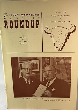 Seller image for The Denver Westerners' Roundup: February 1967, Vol 23, No. 2 for sale by Clausen Books, RMABA