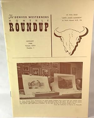 Bild des Verkufers fr The Denver Westerners' Roundup: January 1968, Vol 24, No. 1 zum Verkauf von Clausen Books, RMABA