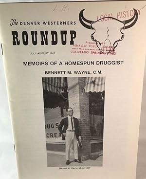 Seller image for The Denver Westerners' Roundup: July - August 1982, Vol. 38, No. 4 for sale by Clausen Books, RMABA