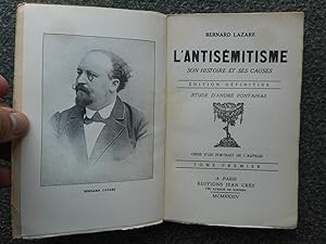 Image du vendeur pour L'antisemitisme - Son histoire et ses causes - Etude d'Andre Fontainas mis en vente par Frederic Delbos