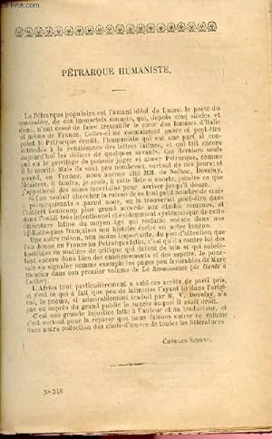 Image du vendeur pour BIBLIOTHEQUE POPULAIRE N°348 : "Pétrarque humaniste" par CH. Simond. + L'AFRIQUE DE PETRARQUE - EPOPEE mis en vente par Le-Livre
