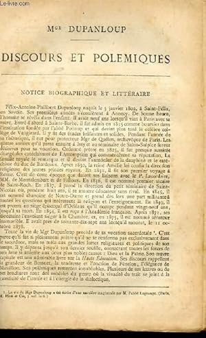 Bild des Verkufers fr BIBLIOTHEQUE POPULAIRE - DISCOURS ET POLEMIQUES / LE GENERAL DE LA MORICIERE / BERRYER / LETTRE A GAMBETTA,etc zum Verkauf von Le-Livre