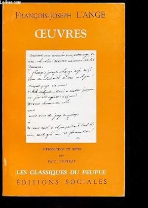 Immagine del venditore per OEUVRES - COLLECTION "LES CLASSIQUES DU PEUPLE" : Les annes de jeunesse et de formation / La situation conomique et sociale  Lyon avant la Rvolution,etc / II - OEUVRES : Notions problmatiques sur les Etats gnraux,etc venduto da Le-Livre