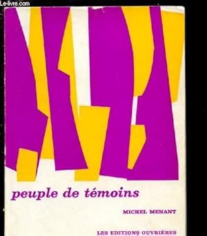 Seller image for PEUPLE DE TEMOINS for sale by Le-Livre