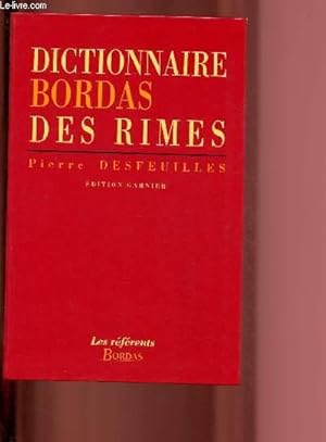 Bild des Verkufers fr DICTIONNAIRE BORDAS DES RIMES zum Verkauf von Le-Livre