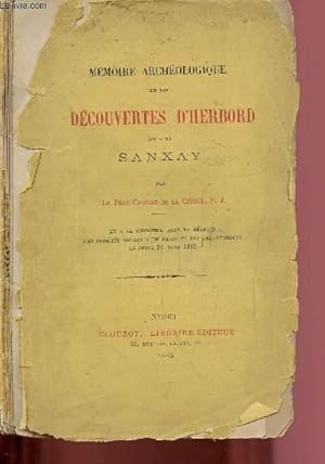 Bild des Verkufers fr MEMOIRE ARCHEOLOGIQUE SUR LES DECOUVERTES D'HERBORD (DITES DE SANXAY) zum Verkauf von Le-Livre