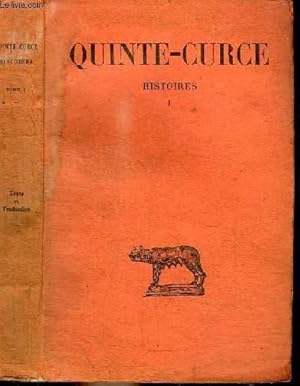 Bild des Verkufers fr QUINTE-CURCE - HISTOIRES TOME PREMIER zum Verkauf von Le-Livre