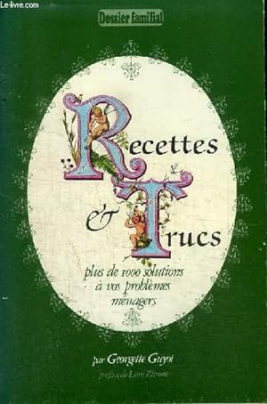 Imagen del vendedor de RECETTE ET TRUCS a la venta por Le-Livre