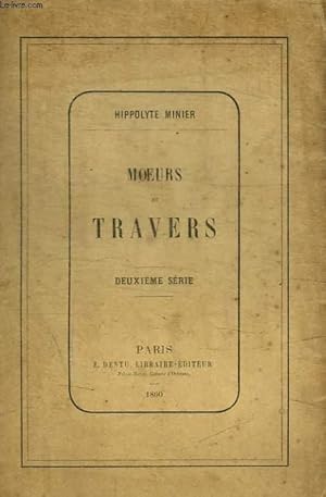 Seller image for MOEURS ET TRAVERS for sale by Le-Livre