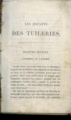 Image du vendeur pour LES ENFANTS DES TUILERIES mis en vente par Le-Livre