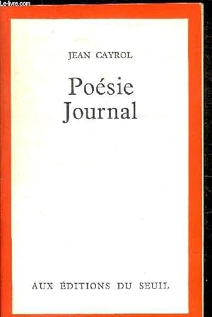 Image du vendeur pour POESIE JOURNAL mis en vente par Le-Livre