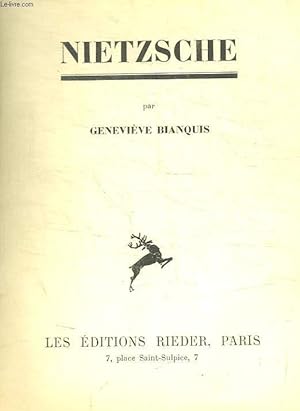 Bild des Verkufers fr NIETZSCHE zum Verkauf von Le-Livre
