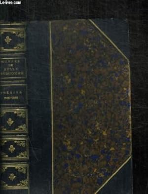 Image du vendeur pour OEUVRES DE PRUDHOMME SULLY - POESIES 1865-1866 - STANCES & POEMES mis en vente par Le-Livre